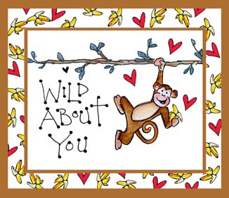 Monkey Card